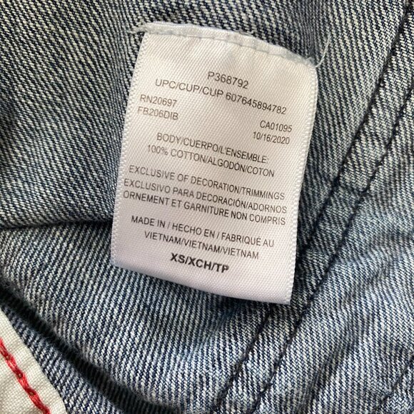 Dickies Youth Kids Denim Carpenter Overalls Size XS Medium Wash Work Farm Paint - Picture 6 of 11